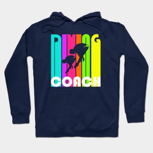 Platform Diving Coach Springboard Diver Silhouette Diving Trainer Gift Hoodie